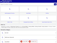 Tablet Screenshot of chhedahotelsupply.com